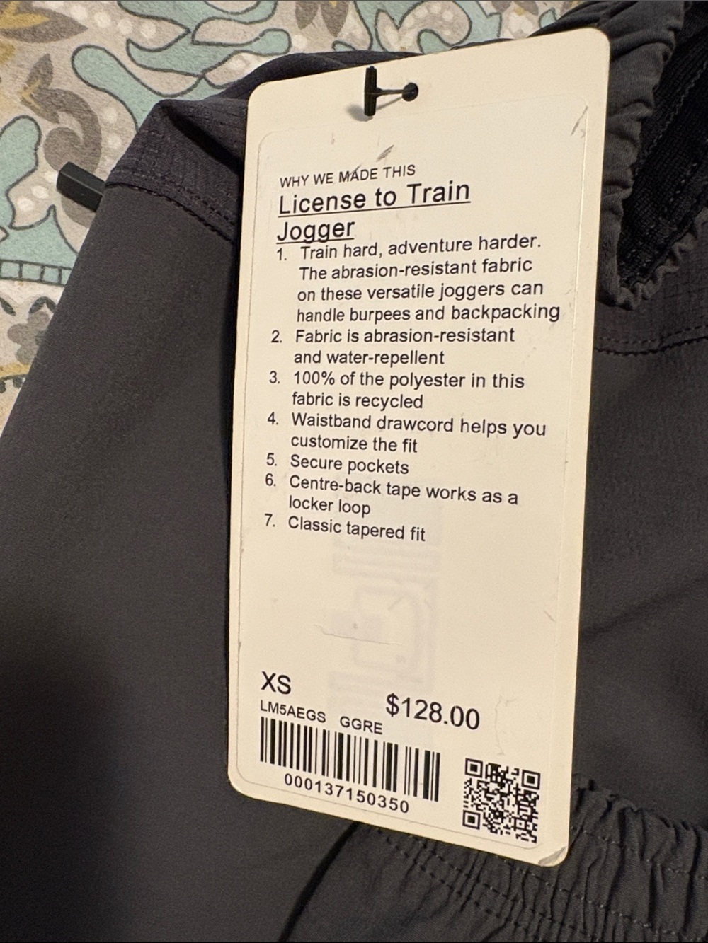NWT lululemon athletica Men's Charcoal Gray Jogger Sweatpants - Picture 5 of 6